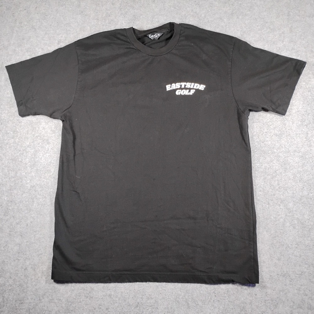Eastside Golf ESG Be Authentic Graphic T-Shirt Mens XL Black Short Sleeve Tee